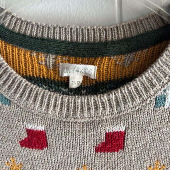 Unit Kids Boys Youth Size 11-12 Festive Holiday Christmas Pullover Sweater #F - Picture 3 of 5